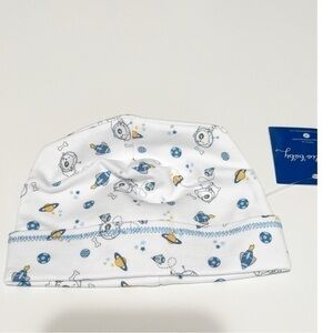 Magnolia baby Pima cotton instant baby hat. NASA NWT